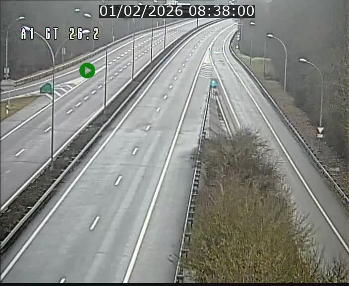 <h2>Traffic live webcam Luxembourg Grevenmacher - A1 direction Allemagne - BK 26.2</h2>