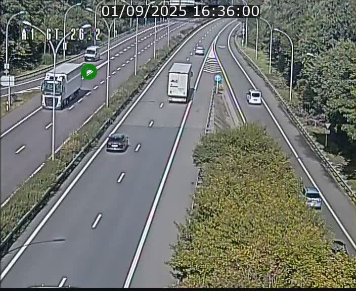 <h2>Traffic live webcam Luxembourg Grevenmacher - A1 direction Allemagne - BK 26.2</h2>