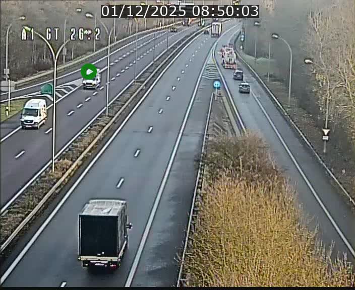 <h2>Traffic live webcam Luxembourg Grevenmacher - A1 direction Allemagne - BK 26.2</h2>