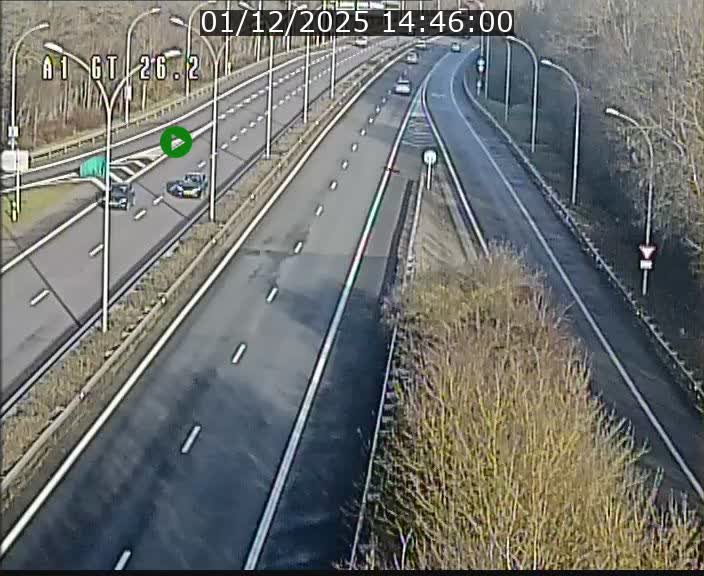 <h2>Traffic live webcam Luxembourg Grevenmacher - A1 direction Allemagne - BK 26.2</h2>
