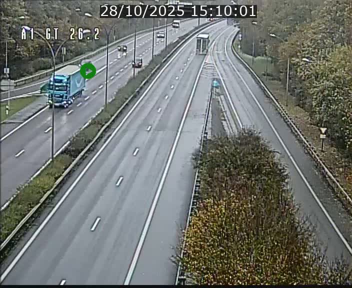 <h2>Traffic live webcam Luxembourg Grevenmacher - A1 direction Allemagne - BK 26.2</h2>