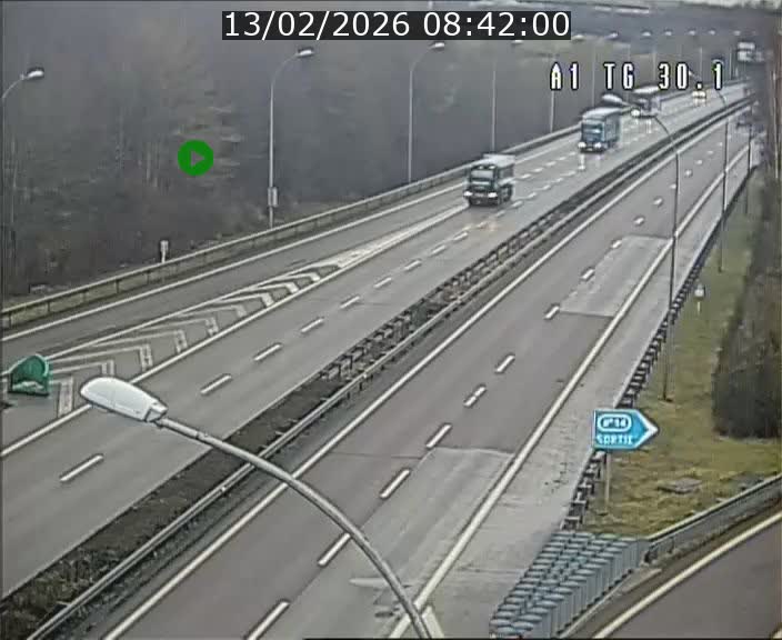 <h2>Traffic live webcam Luxembourg Grevenmacher - A1 direction Luxembourg - BK 30.1</h2>