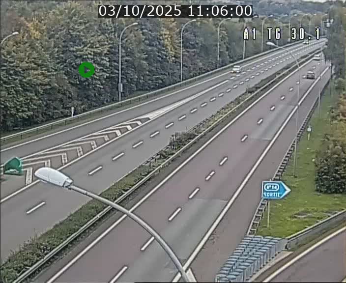 <h2>Traffic live webcam Luxembourg Grevenmacher - A1 direction Luxembourg - BK 30.1</h2>