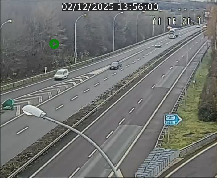 <h2>Traffic live webcam Luxembourg Grevenmacher - A1 direction Luxembourg - BK 30.1</h2>