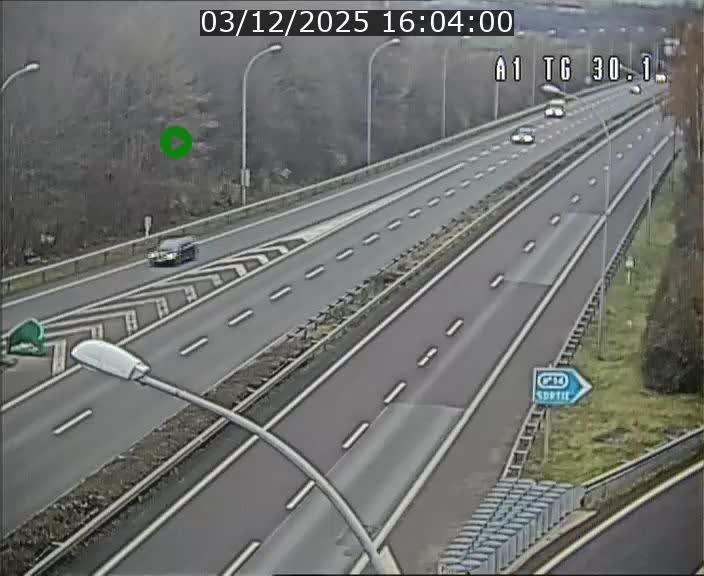 <h2>Traffic live webcam Luxembourg Grevenmacher - A1 direction Luxembourg - BK 30.1</h2>