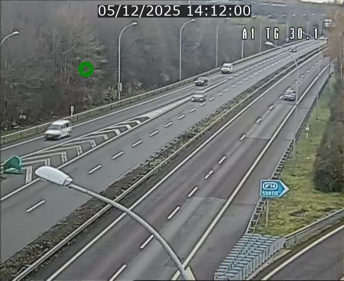 <h2>Traffic live webcam Luxembourg Grevenmacher - A1 direction Luxembourg - BK 30.1</h2>