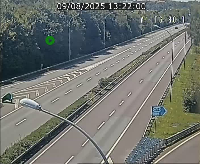 Traffic live webcam Luxembourg Grevenmacher - A1 direction Luxembourg - BK 30.1