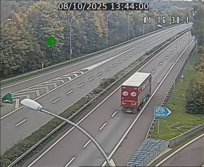 <h2>Traffic live webcam Luxembourg Grevenmacher - A1 direction Luxembourg - BK 30.1</h2>