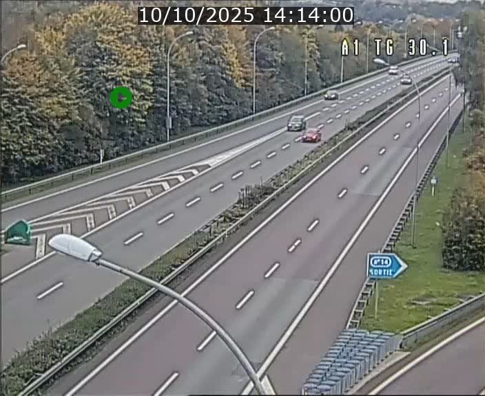 <h2>Traffic live webcam Luxembourg Grevenmacher - A1 direction Luxembourg - BK 30.1</h2>