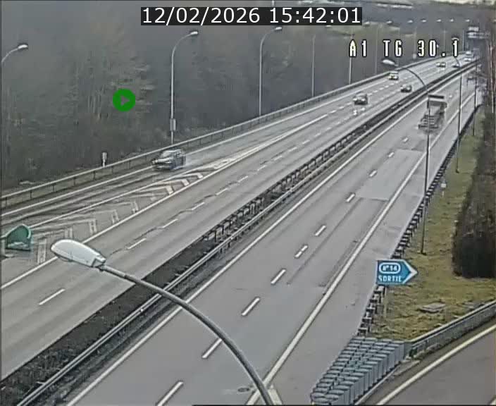 <h2>Traffic live webcam Luxembourg Grevenmacher - A1 direction Luxembourg - BK 30.1</h2>