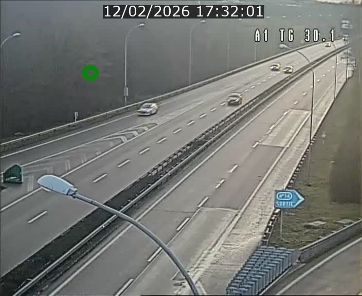 <h2>Traffic live webcam Luxembourg Grevenmacher - A1 direction Luxembourg - BK 30.1</h2>