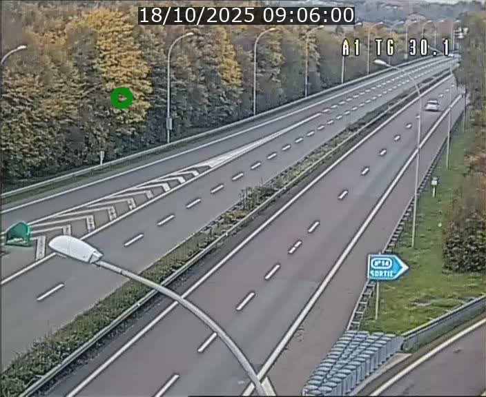 <h2>Traffic live webcam Luxembourg Grevenmacher - A1 direction Luxembourg - BK 30.1</h2>