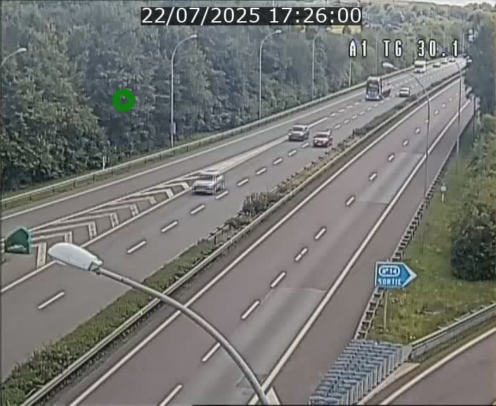 Traffic live webcam Luxembourg Grevenmacher - A1 direction Luxembourg - BK 30.1