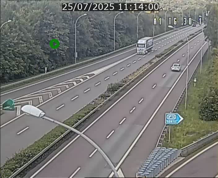 Traffic live webcam Luxembourg Grevenmacher - A1 direction Luxembourg - BK 30.1