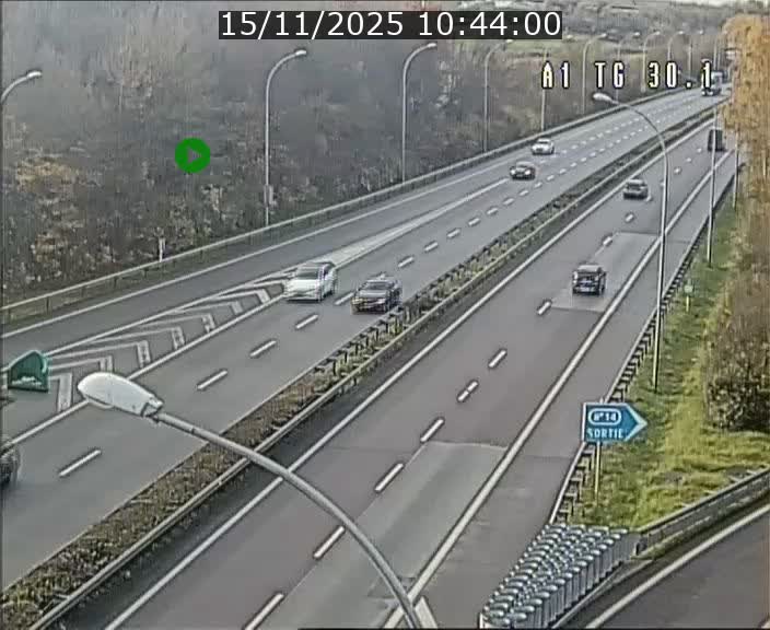 Traffic live webcam Luxembourg Grevenmacher - A1 direction Luxembourg - BK 30.1