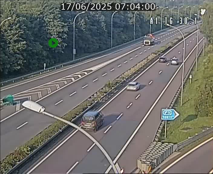 Traffic live webcam Luxembourg Grevenmacher - A1 direction Luxembourg - BK 30.1