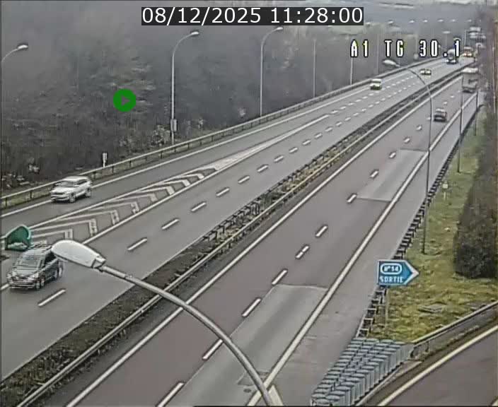Traffic live webcam Luxembourg Grevenmacher - A1 direction Luxembourg - BK 30.1