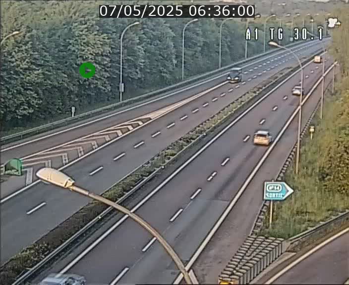Traffic live webcam Luxembourg Grevenmacher - A1 direction Luxembourg - BK 30.1