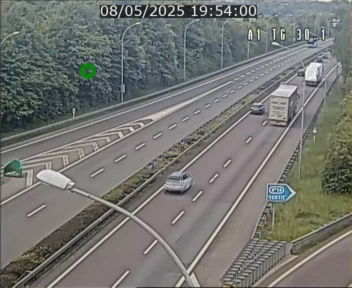 Traffic live webcam Luxembourg Grevenmacher - A1 direction Luxembourg - BK 30.1