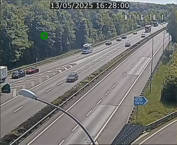 Traffic live webcam Luxembourg Grevenmacher - A1 direction Luxembourg - BK 30.1