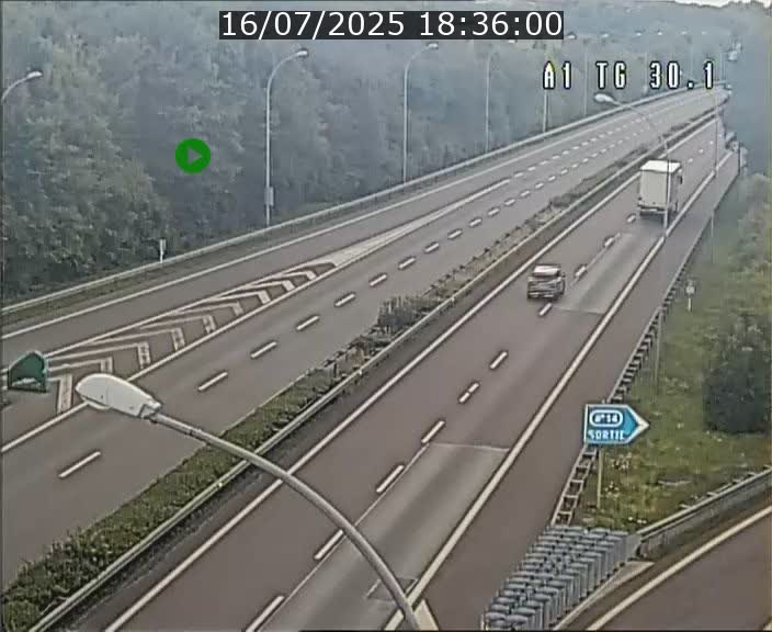 Traffic live webcam Luxembourg Grevenmacher - A1 direction Luxembourg - BK 30.1