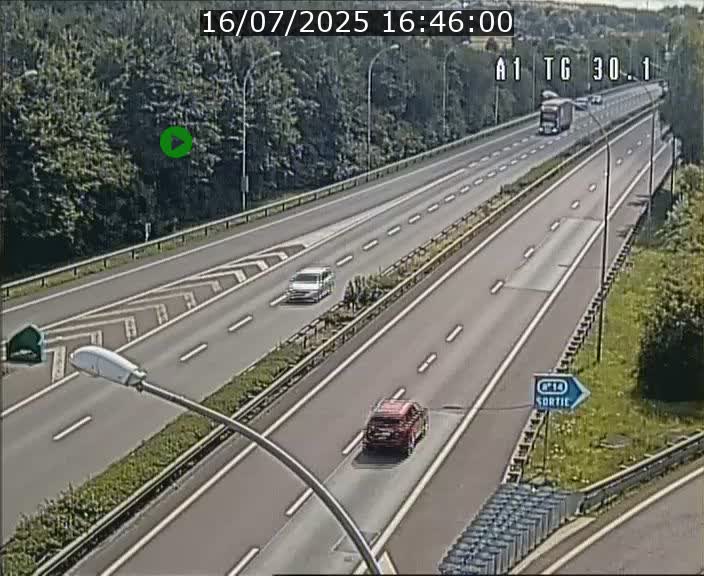 Traffic live webcam Luxembourg Grevenmacher - A1 direction Luxembourg - BK 30.1