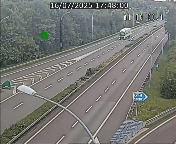 Traffic live webcam Luxembourg Grevenmacher - A1 direction Luxembourg - BK 30.1