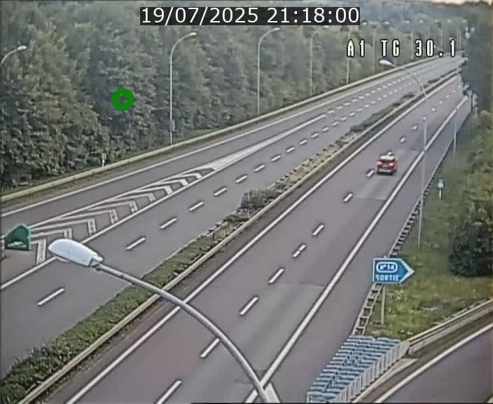 Traffic live webcam Luxembourg Grevenmacher - A1 direction Luxembourg - BK 30.1