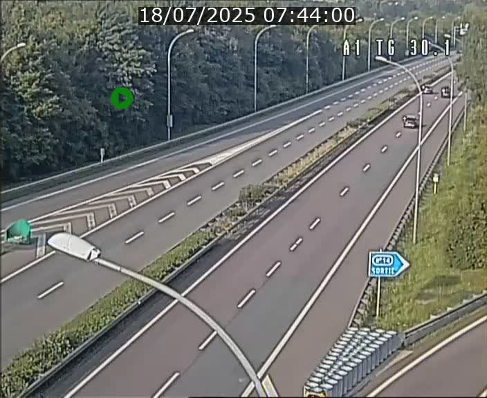 Traffic live webcam Luxembourg Grevenmacher - A1 direction Luxembourg - BK 30.1