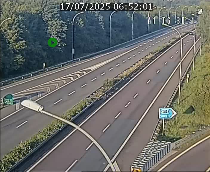 Traffic live webcam Luxembourg Grevenmacher - A1 direction Luxembourg - BK 30.1
