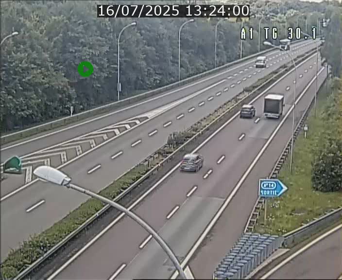 Traffic live webcam Luxembourg Grevenmacher - A1 direction Luxembourg - BK 30.1
