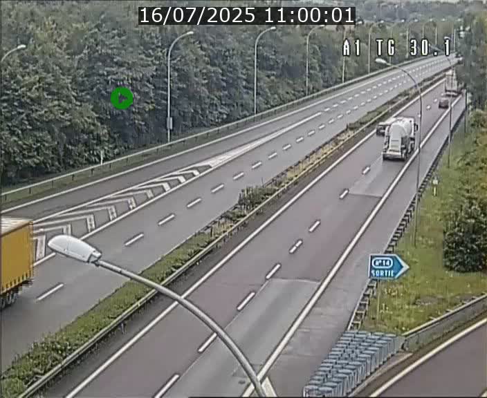 Traffic live webcam Luxembourg Grevenmacher - A1 direction Luxembourg - BK 30.1