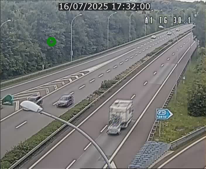 Traffic live webcam Luxembourg Grevenmacher - A1 direction Luxembourg - BK 30.1