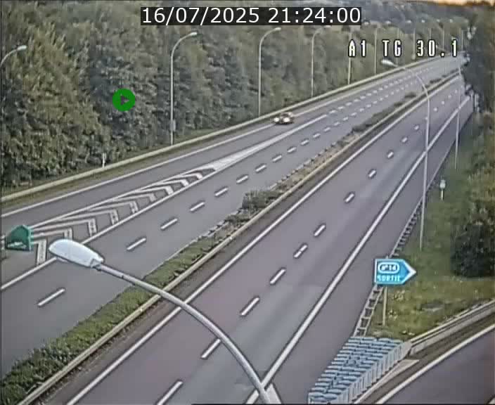 Traffic live webcam Luxembourg Grevenmacher - A1 direction Luxembourg - BK 30.1