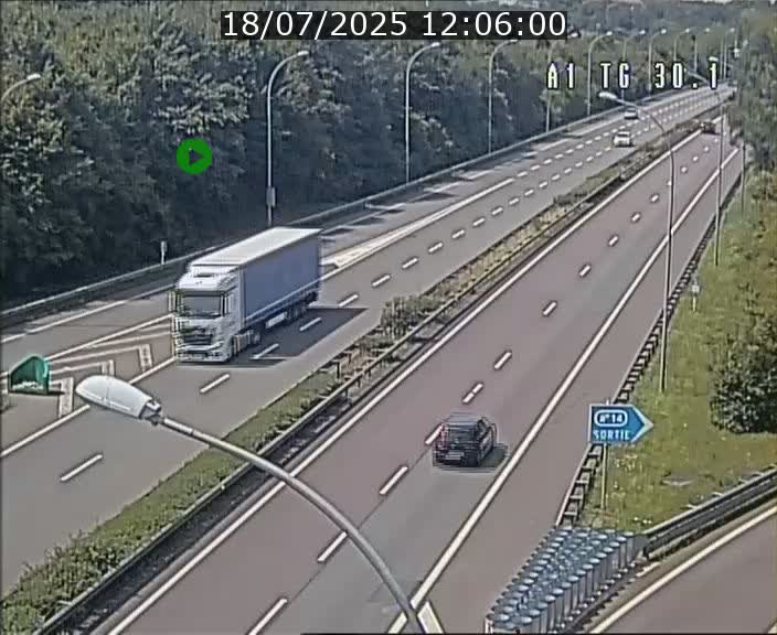 Traffic live webcam Luxembourg Grevenmacher - A1 direction Luxembourg - BK 30.1