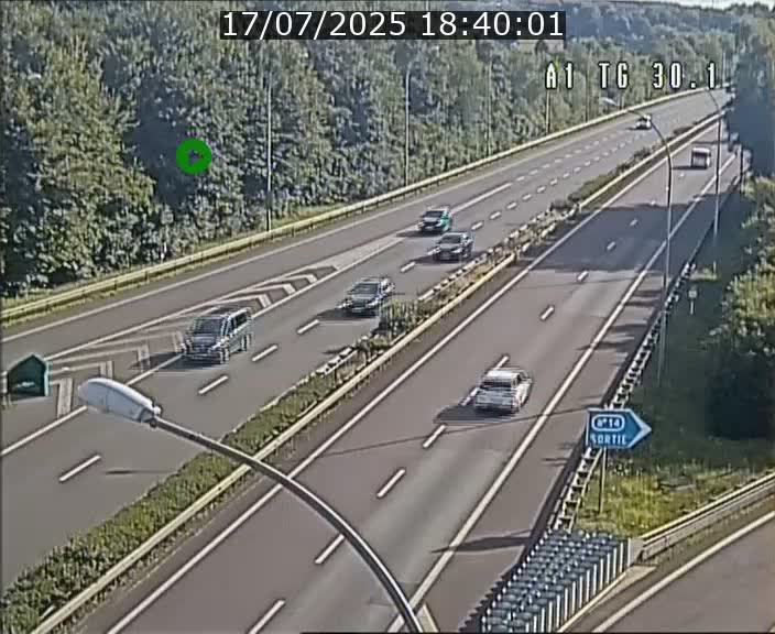 Traffic live webcam Luxembourg Grevenmacher - A1 direction Luxembourg - BK 30.1