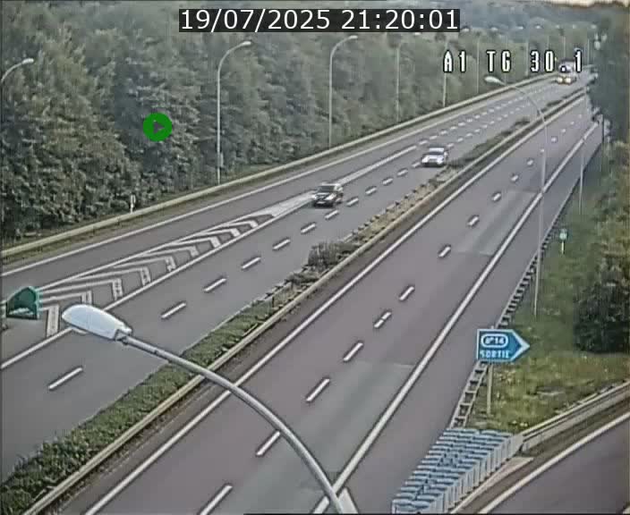 Traffic live webcam Luxembourg Grevenmacher - A1 direction Luxembourg - BK 30.1