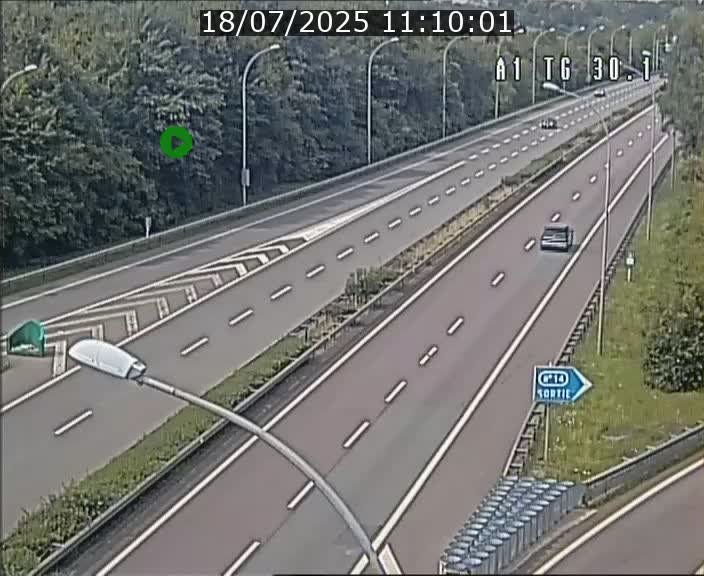 Traffic live webcam Luxembourg Grevenmacher - A1 direction Luxembourg - BK 30.1