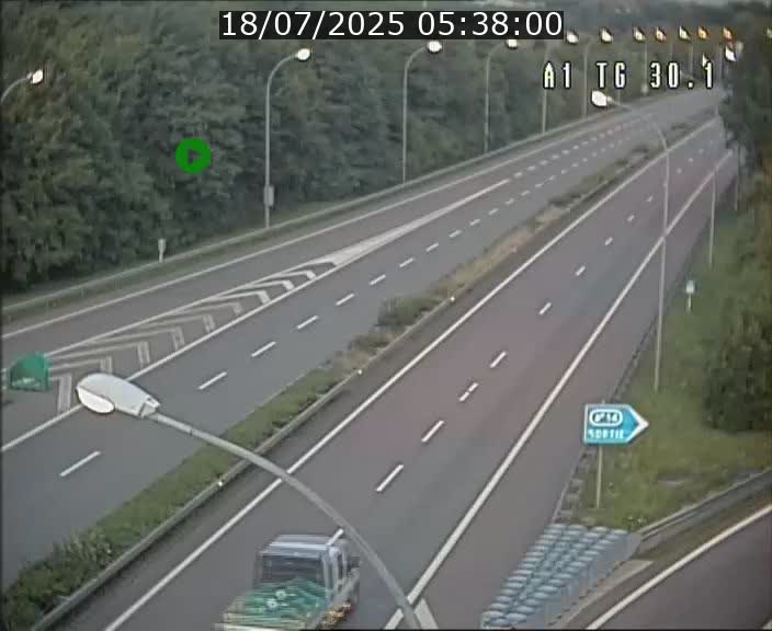 Traffic live webcam Luxembourg Grevenmacher - A1 direction Luxembourg - BK 30.1