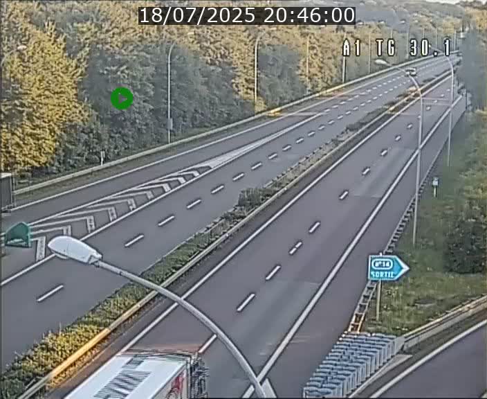 Traffic live webcam Luxembourg Grevenmacher - A1 direction Luxembourg - BK 30.1