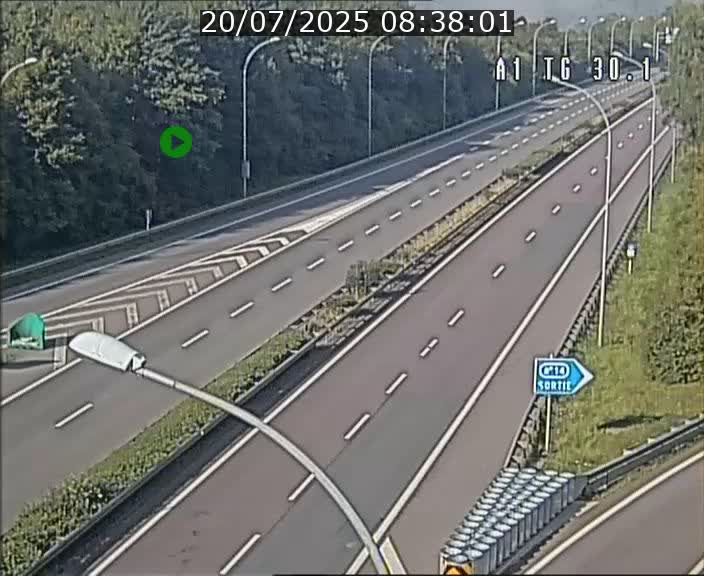 Traffic live webcam Luxembourg Grevenmacher - A1 direction Luxembourg - BK 30.1