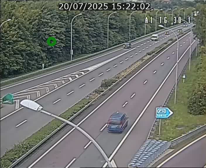 Traffic live webcam Luxembourg Grevenmacher - A1 direction Luxembourg - BK 30.1