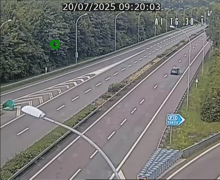 Traffic live webcam Luxembourg Grevenmacher - A1 direction Luxembourg - BK 30.1