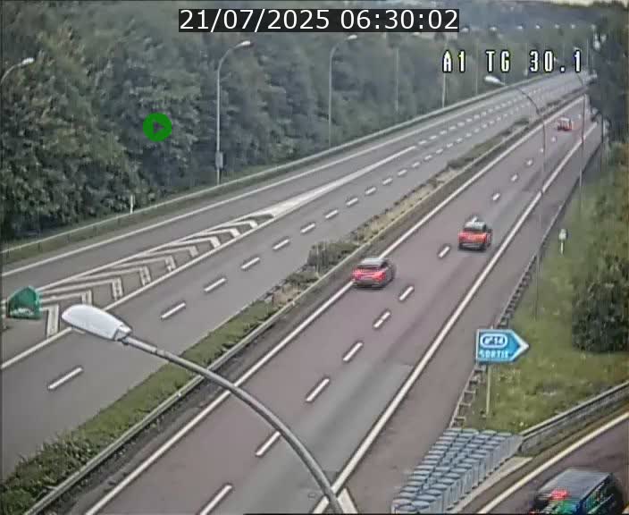 Traffic live webcam Luxembourg Grevenmacher - A1 direction Luxembourg - BK 30.1