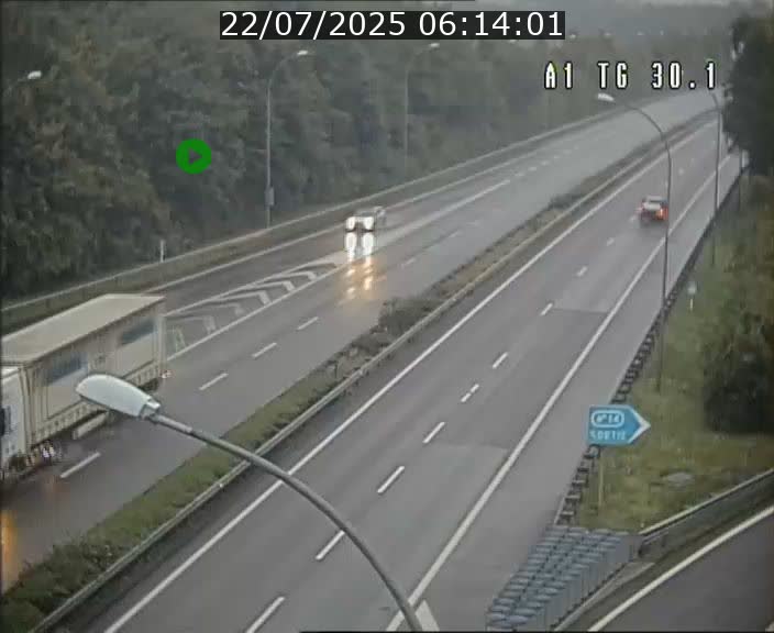 Traffic live webcam Luxembourg Grevenmacher - A1 direction Luxembourg - BK 30.1