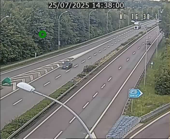 Traffic live webcam Luxembourg Grevenmacher - A1 direction Luxembourg - BK 30.1