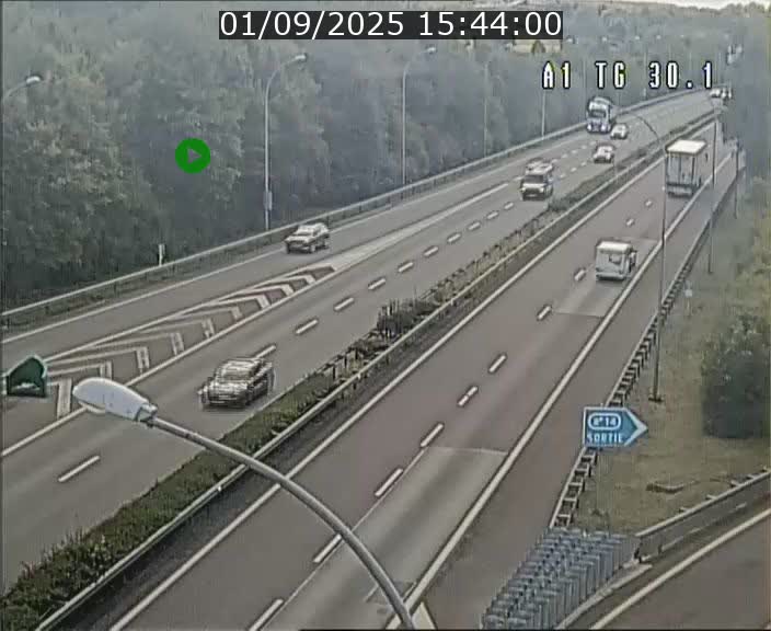 Traffic live webcam Luxembourg Grevenmacher - A1 direction Luxembourg - BK 30.1