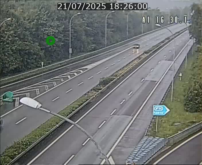 Traffic live webcam Luxembourg Grevenmacher - A1 direction Luxembourg - BK 30.1