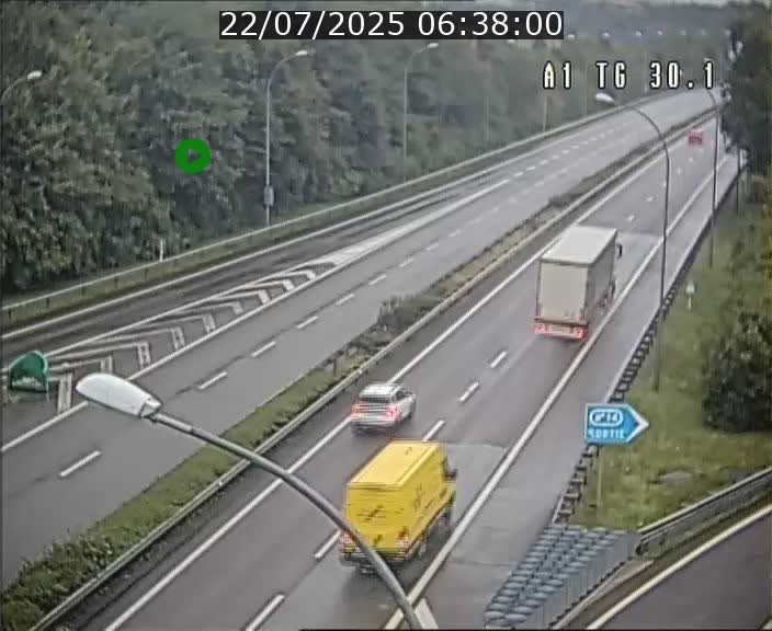 Traffic live webcam Luxembourg Grevenmacher - A1 direction Luxembourg - BK 30.1