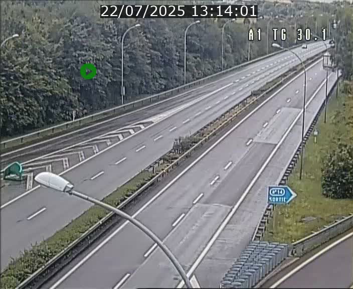 Traffic live webcam Luxembourg Grevenmacher - A1 direction Luxembourg - BK 30.1